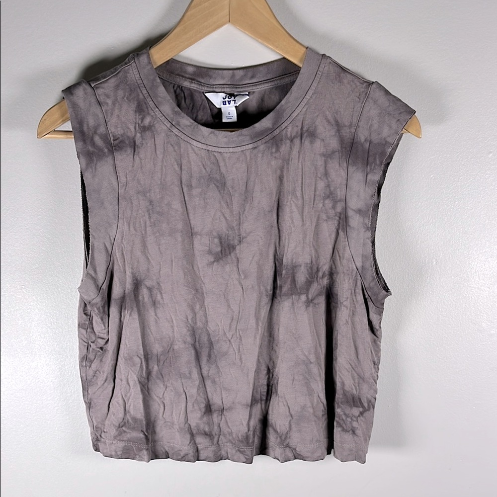 Joy Lab Gray Sleeveless Women's Crop Top Sz S.